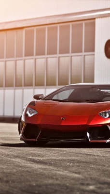 Бордовый Lamborghini