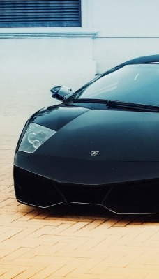 черная Lamborghini