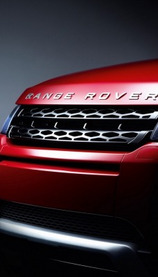 Красный range rover