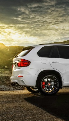 BMW Кроссовер X5 Белый на закате