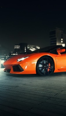 Lamborghini Ламборгини оранжевая