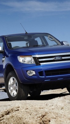 синий автомобиль джип ford new ranger