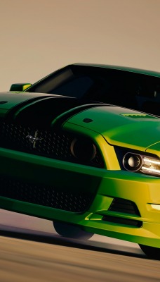 зеленый спортивный автомобиль