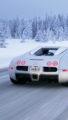 спортивный белый автомобиль зима природа