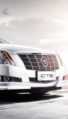 белый автомобиль джип Cadillac CTS Sedan white car jeep