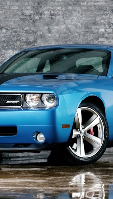 автомобиль синий додж car blue Dodge