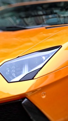 спортивный автомобиль желтый Lamborghini sports car yellow