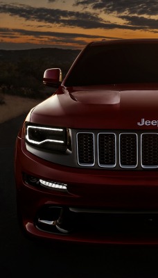 Jeep Grand Cherokee закат дорога