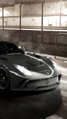 Ferrari F12 дорога забор