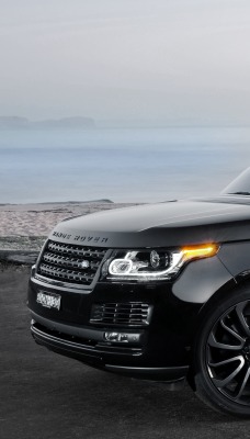 Range Rover джип дорога море