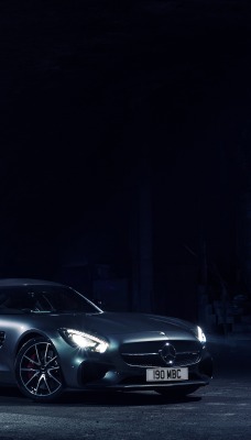 Mercedes-AMG ночь вспышка