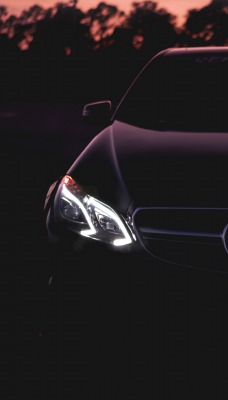 Mercedes-Benz фары ночь