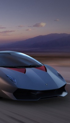 Lamborghini Sesto Elemento дорога горы