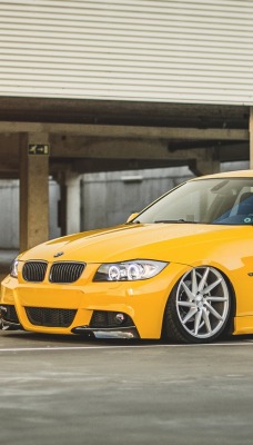 BMW E90 дорога гараж