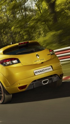 Renault Megane дорога вираж