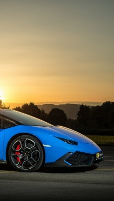 Lamborghini Huracan тюнинг кабриолет закат