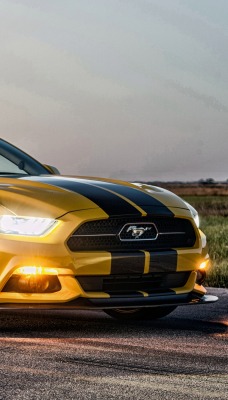 Mustang кабриолет дорога небо