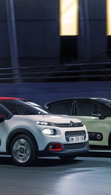 Citroen C3 дорога ночь