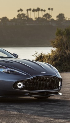 Aston Martin кабриолет озеро дорога