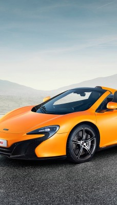 McLaren кабриолет небо горы