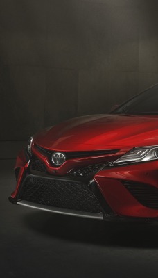 тойота бордовая вид сбоку camry