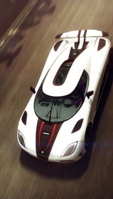 koenigsegg agera вид сверху дорога скорость