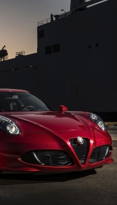 alfa romeo ночь корабль порт