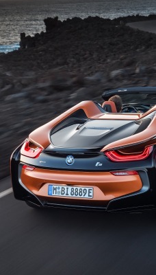 bmw i8 кабриолет серпантин дорога