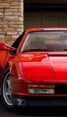 ferrari testarossa вид спереди спорткар