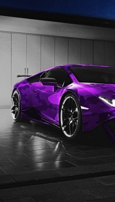 ламборгини гараж графика автомобиль фиолетовый