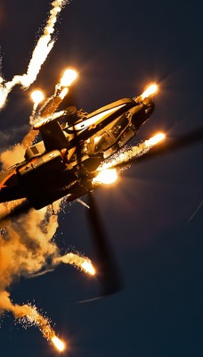 Вертолет с огнями