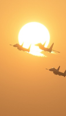 авиация самолеты солнце Су-27 aviation airplanes the sun Su-27