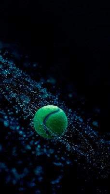 Теннисный мяч частицы