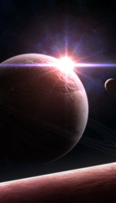 космос планет свет space planets light