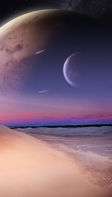космос планеты пустыня