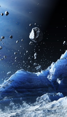 астероиды планета скалы лед