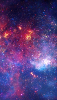 звезды туманность красный космос