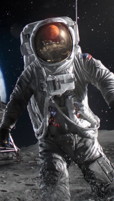 космонавты луна скафандр