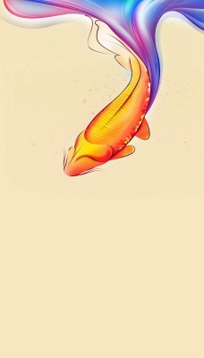 рисованное рыба абстракция