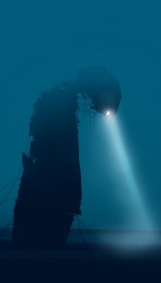 пришелец туман робот фонарь