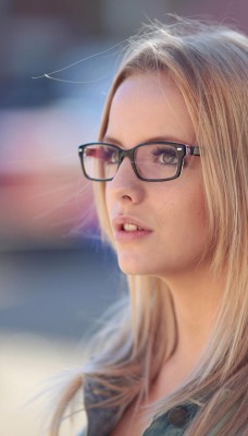 девушка блондинка очки girl blonde glasses