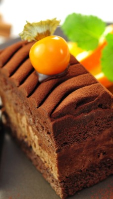 Пирожное шоколад корица