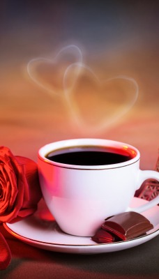 Кофе роза шоколад