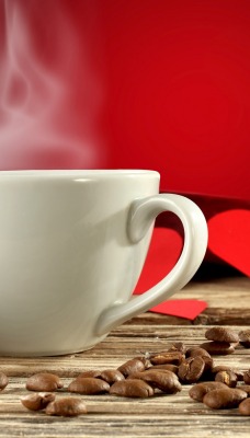 Чашка кофе сердца