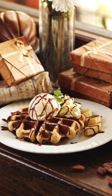 еда вафли кофе food waffles coffee