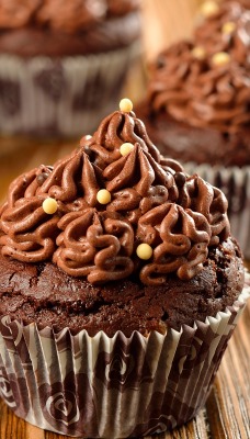 кексы крем шоколадный ореховый cupcakes cream chocolate walnut