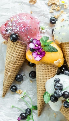 мороженое рожки ягоды