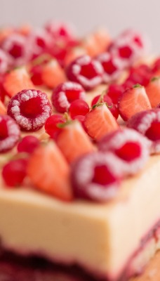 пирожное чизкейк ягоды
