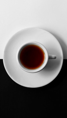 кофе тарелка черно-белый