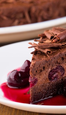 пирог десерт сладости шоколадный ягодный